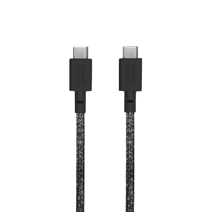 Кабель Native Union Belt USB-C - USB-C Dark Grey 1.2m - рис.1