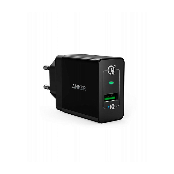 Сетевое зарядное устройство Anker PowerPort+ Quick Charge 3.0 A2013L11 Black - рис.0
