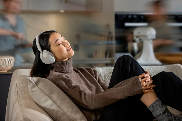 Беспроводные наушники Sony WH-1000XM5 Beige / Silver - рис.5