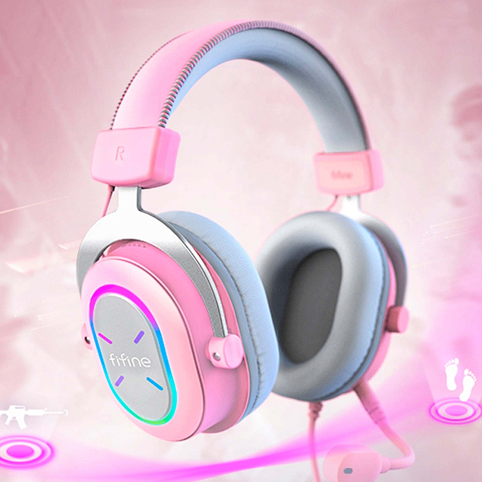 Игровая гарнитура Fifine H6X Pink - рис.2