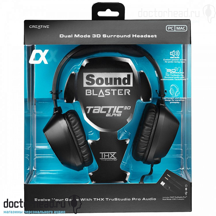Игровая гарнитура Creative GH0120 Sound Blaster Tactic3D Alpha - рис.1