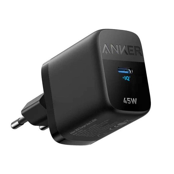 Сетевое зарядное устройство Anker 313 45W Black - рис.0