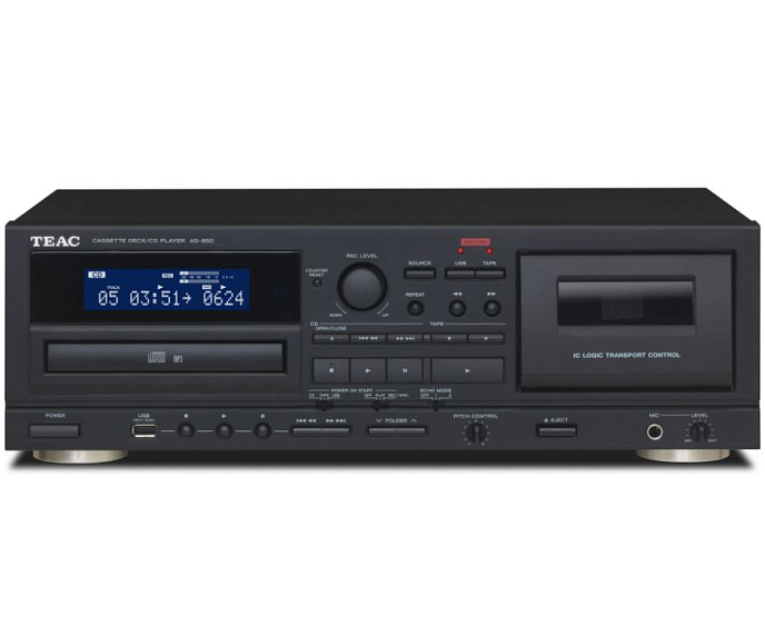 Кассетная дека TEAC AD-850 Black CD - рис.0