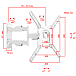 Кронштейн для монитора Uniteki FML40W White - рис.3