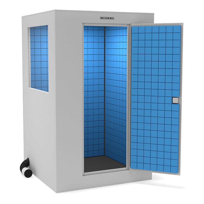 Акустическая кабина IzoRoom Standard Plus with window Steel Blue - рис.0