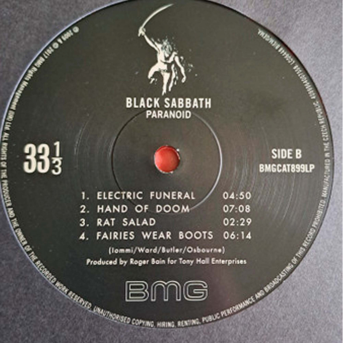Виниловая пластинка Black Sabbath - Paranoid (Coloured) LP - рис.3