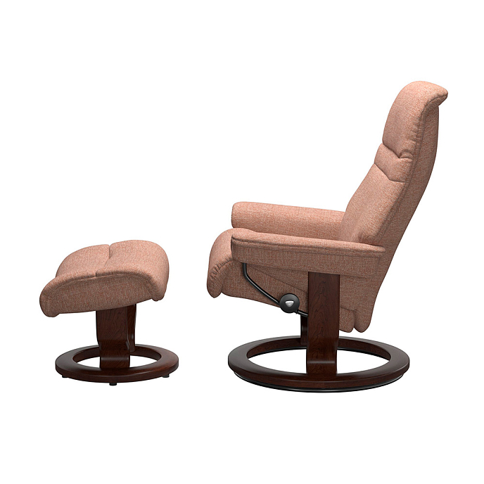 Кресло для прослушивания Stressless Sunrise M Classic Daisy Henna Brown - рис.1
