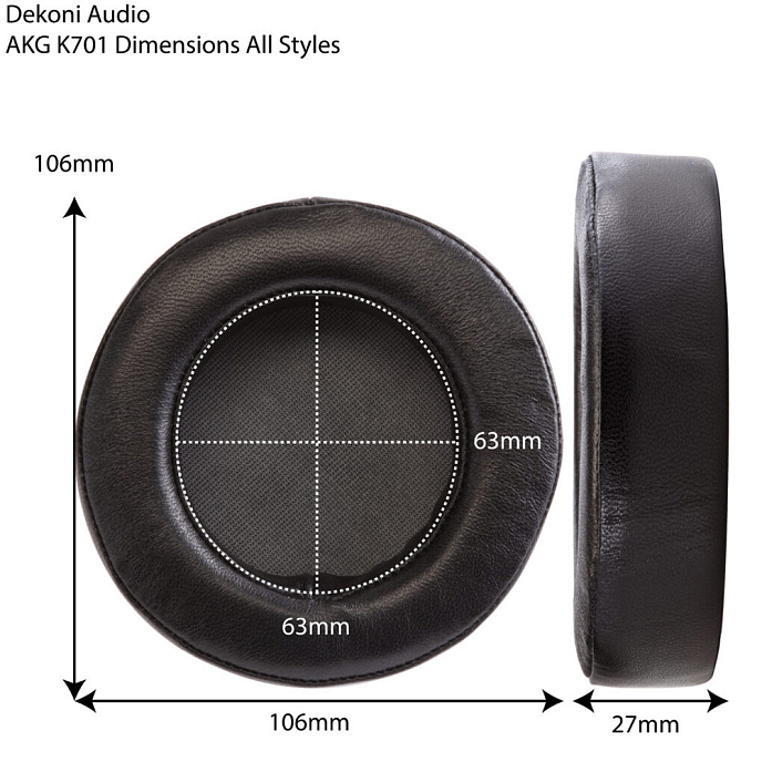 Амбушюры Dekoni Audio Elite Hybrid Ear Pad Set for AKG K701 - рис.1