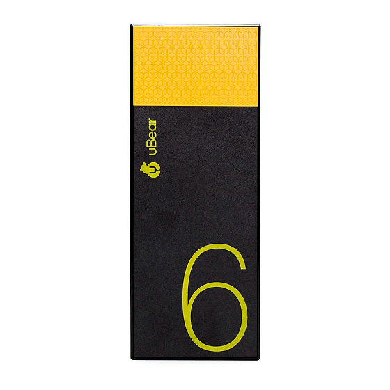Портативный аккумулятор uBear Light 6000 Black / Yellow - рис.0