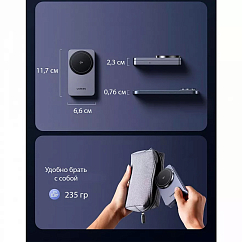 Зарядное устройство Ugreen W706 2-in-1 Wireless Charger Qi2 for Iphone 15W, AirPods Grey