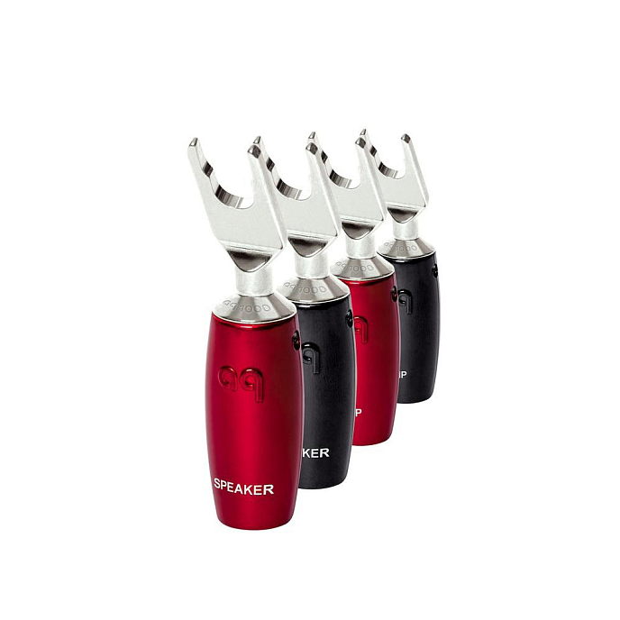 Коннектор AudioQuest 1007 Spade Silver 4 Pack - рис.0