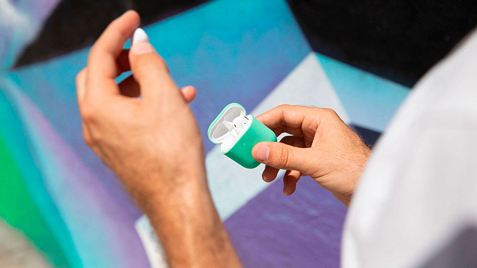 Чехол для Airpods uBear Touch Case for Apple AirPods Mint - рис.5