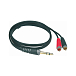 Кабель KLOTZ AY3-0100 6.3mm - 2RCA 1m - рис.0 Кабель KLOTZ AY3-0100 6.3mm - 2RCA 1m - рис.0