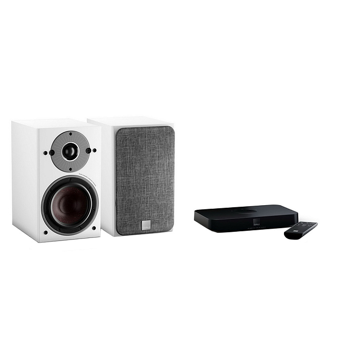 Полочная акустика Dali Oberon 1 C White + Sound Hub Compact - рис.0