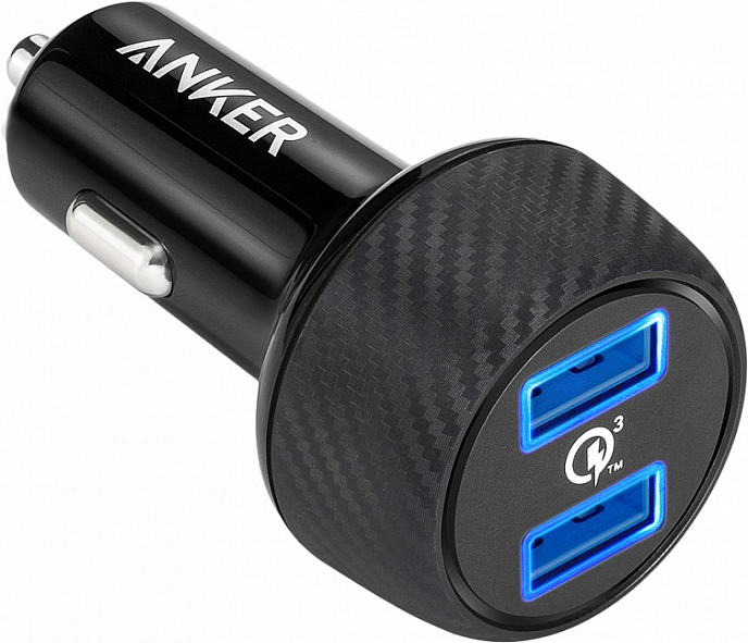 Автомобильное зарядное устройство Anker PowerDrive+ 2 car charger black - рис.3