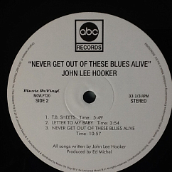 Виниловая пластинка John Lee Hooker – Never Get Out Of These Blues Alive LP