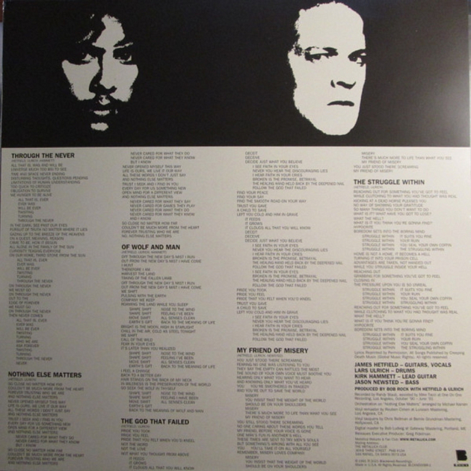 Виниловая пластинка Metallica – Metallica (Remastered) - 2LP - рис.3