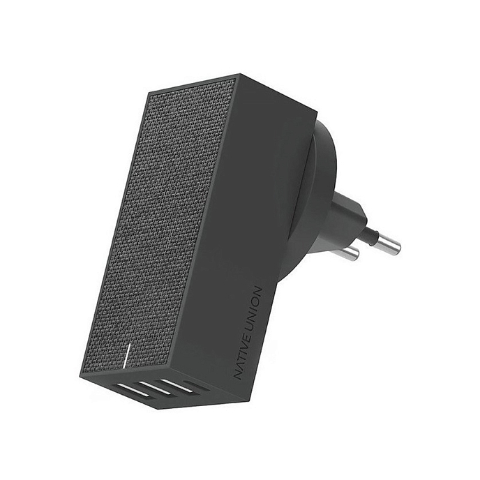 Сетевое зарядное устройство Native Union Smart 4 Charger 5.4 A Grey - рис.0