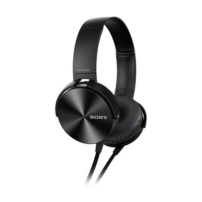 Наушники накладные Sony MDR-XB450APB Black - рис.1