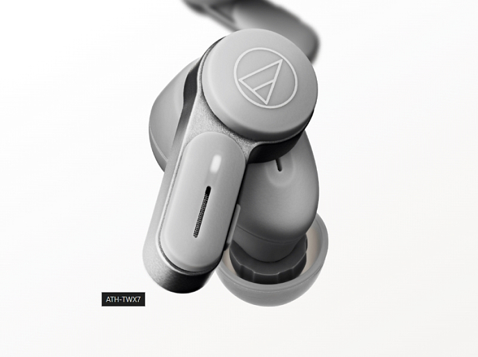 Беспроводные наушники Audio-Technica ATH-TWX7 Stone Gray - рис.1