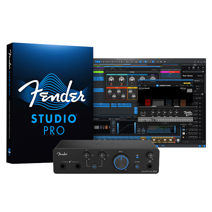 Аудиоинтерфейс Fender Quantum LT 4 Black - рис.5