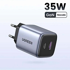 Зарядное устройство Ugreen CD350 35W USB-A - USB-C Grey