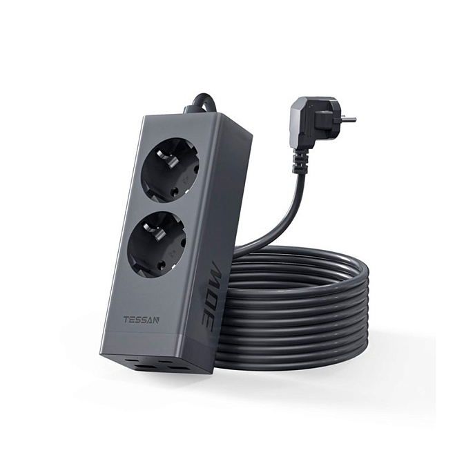 Сетевой фильтр Tessan TS-FS01DE00 Black - рис.0