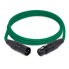 Кабель HeadMade Pro XLR-F - XLR-M Green 2m