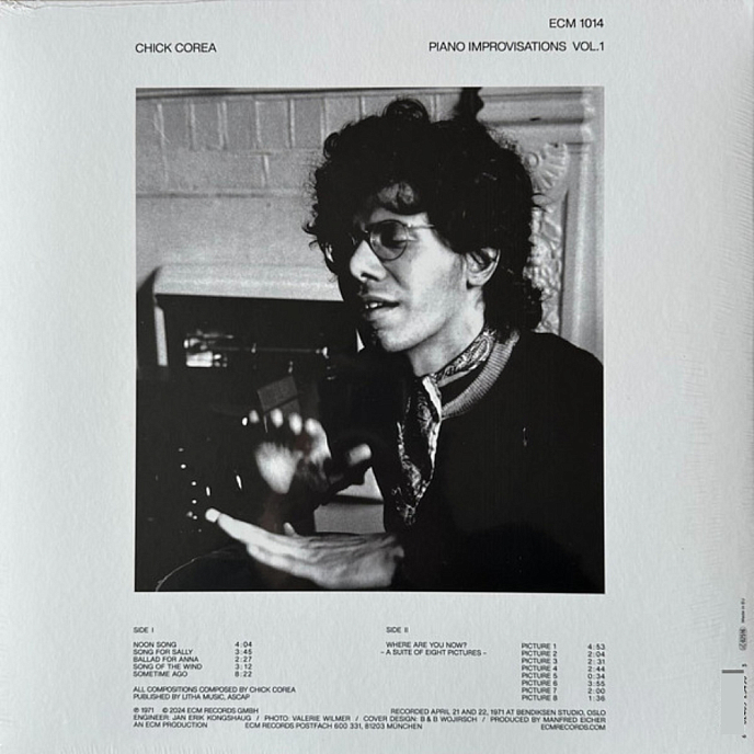 Виниловая пластинка Chick Corea - Piano Improvisations Vol. 1 - LP - рис.2