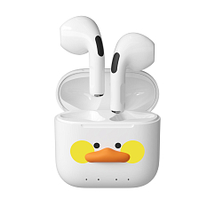 Беспроводные наушники Caweon CutieDuck WhiteTWS