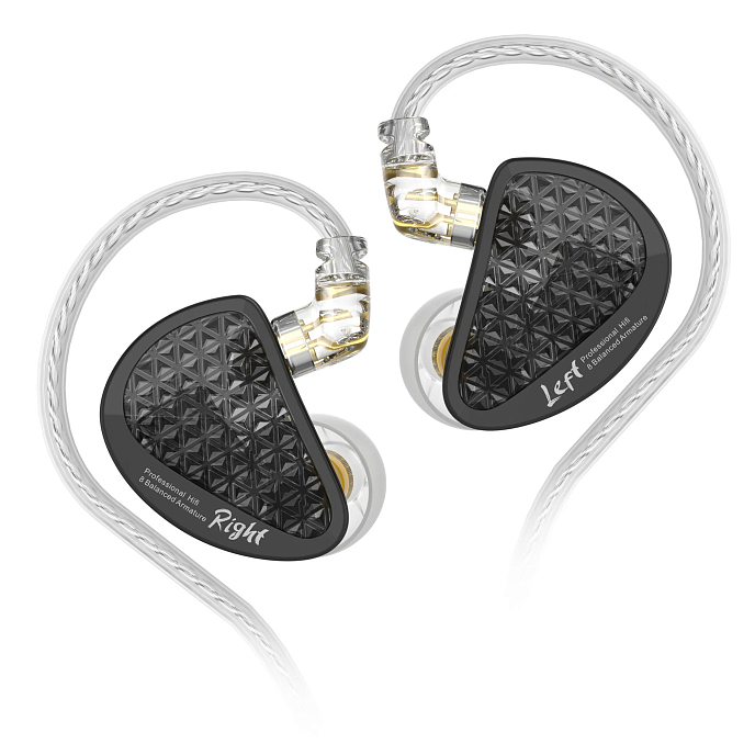 Наушники внутриканальные KZ AS16 PRO with Mic Black - рис.1