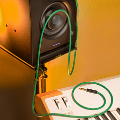 Кабель HeadMade Pro 6.3mm - 6.3mm Green 3m