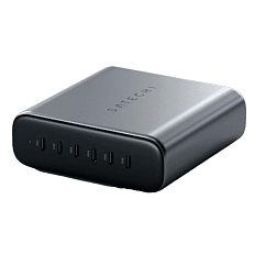 Сетевое зарядное устройство Satechi USB-C 6-Port PD GaN Charger 200W Space Grey