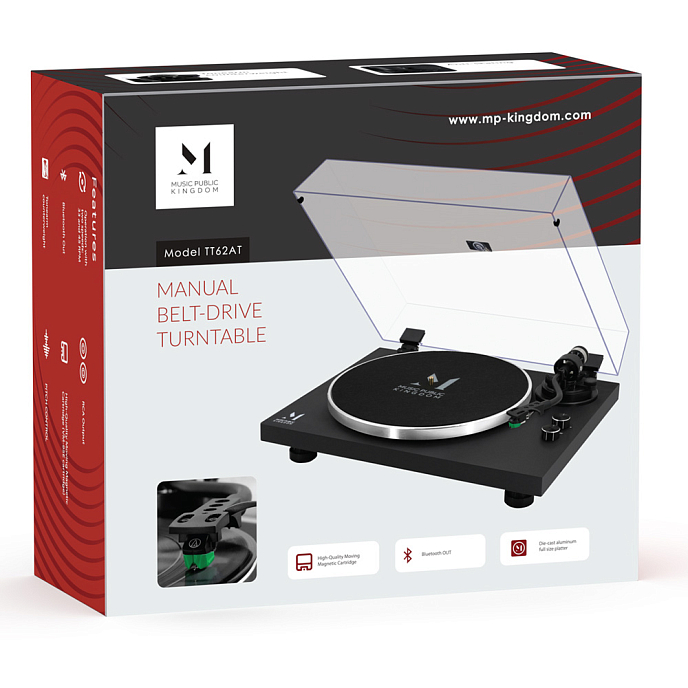 Проигрыватель винила Music Public Kingdom TT62AT Black - рис.7