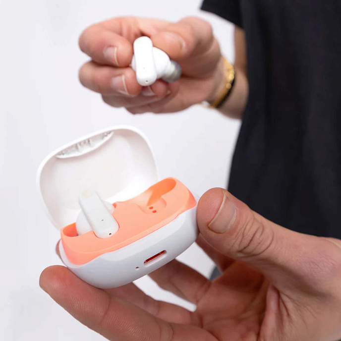 Беспроводные наушники Skullcandy Smokin Buds Orange Glow - рис.4