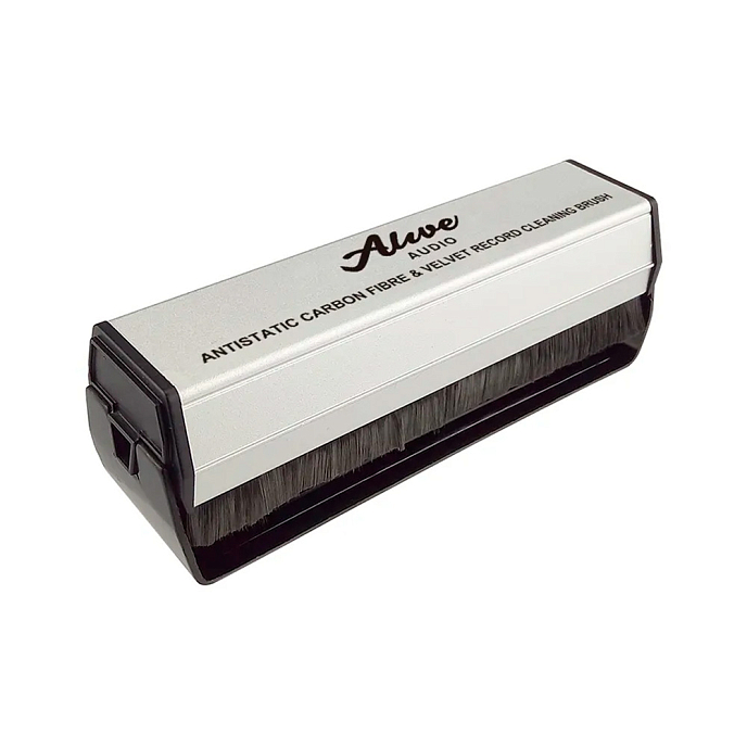 Щетка Alive Audio Antistatic Carbon Fibre & Velvet Brush Silver - рис.0