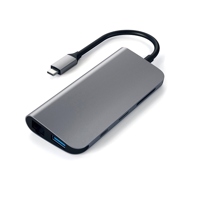 USB HUB Satechi Aluminum USB-C Multimedia Adapter Space Grey - рис.1