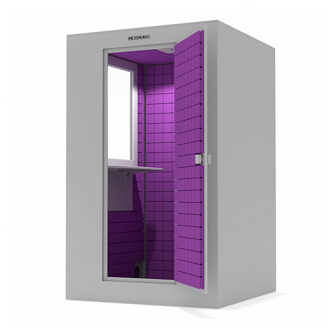 Акустическая кабина IzoRoom Standard Plus with window Beige Blue - рис.3