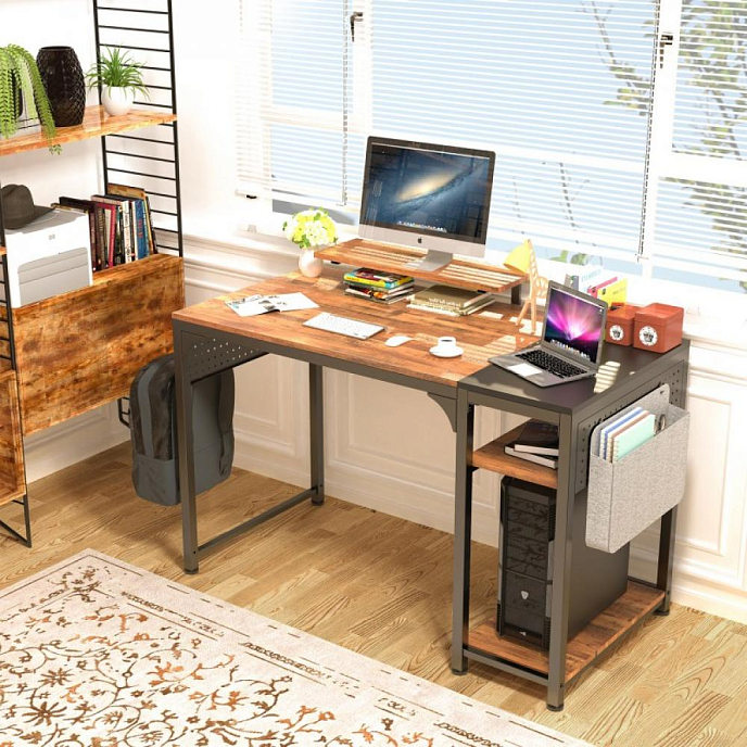 Компьютерный стол EUREKA ZX-SS120B-RBB Brown - рис.5