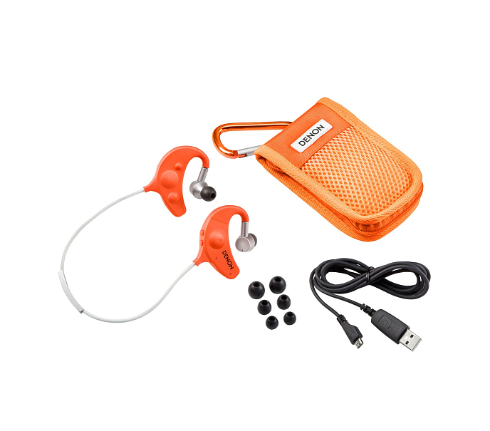 Беспроводные наушники Denon AH-W150 Orange - рис.2