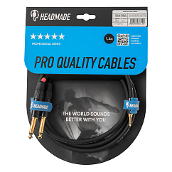 Кабель HeadMade Pro 3.5-m - 2x6.3mm 1.5m