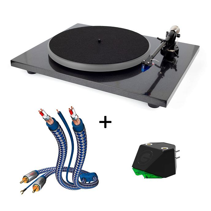 Комплект Auris Blues Black + Goldring E2 + Inakustik Premium Phono Cable RCA-RCA 1.5m - рис.0