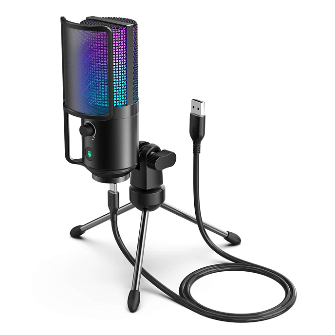 Микрофон для стриминга и игр Fifine K669 PRO3 Black - рис.0