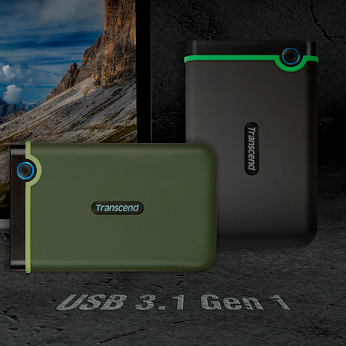 Внешний жесткий диск Transcend StoreJet 25M3S Green 1 Tb - рис.3