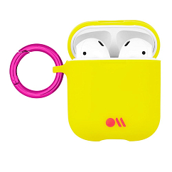 Чехол для Airpods Case-Mate AirPods Hook Ups Case & Neck Strap Lemon