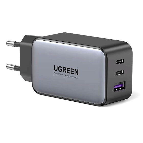 Сетевое зарядное устройство UGREEN 65 W GaN Fast Charger Grey - рис.0