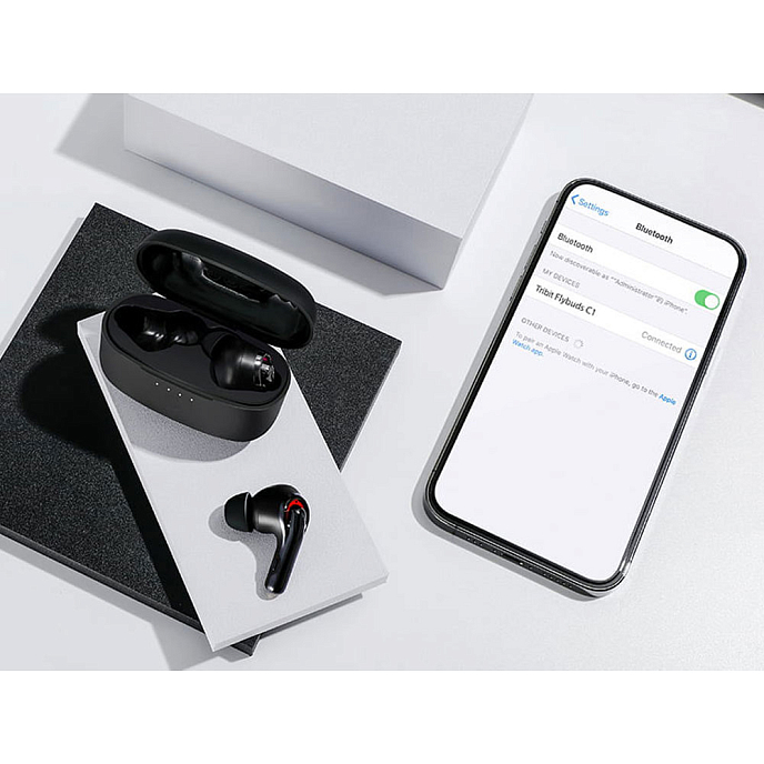 Беспроводные наушники Tribit FlyBuds C1 White - рис.9