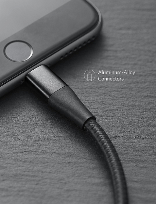 Кабель Anker PowerLine+ II Lightning Black 1.8 m - рис.2