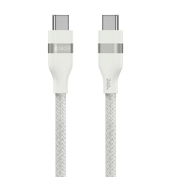 Кабель Anker USB-C/USB-C Cable 240W White 0.9m - рис.0