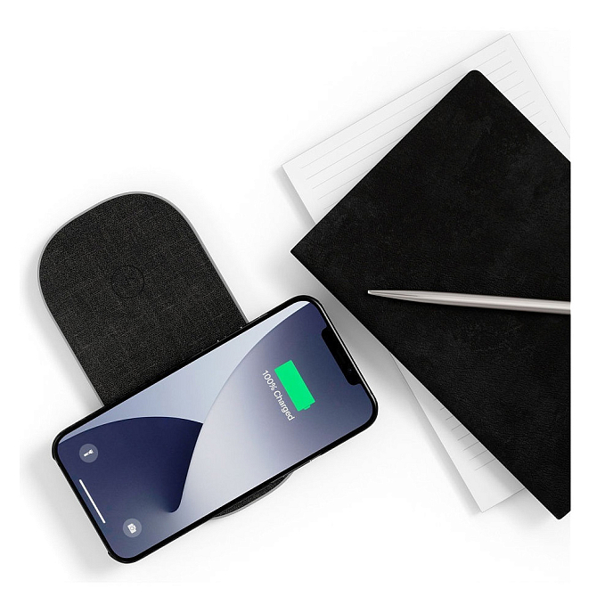 Беспроводная зарядка uBear Stream 2 in 1 Wireless Charger Black - рис.5